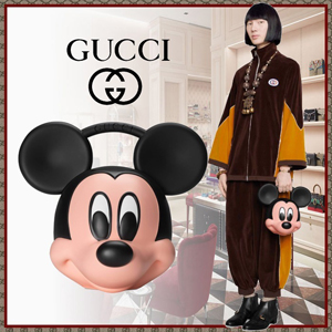 2020日本未発売新作★グッチ★グッチコピー ミッキーマウス グッチロゴトップハンドルバッグ